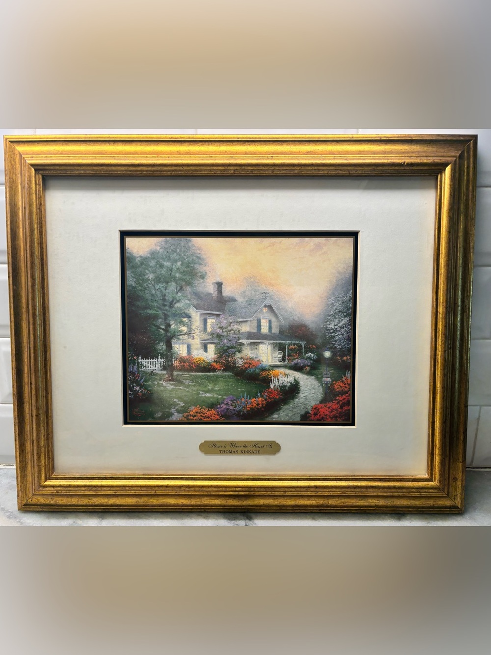 Thomas Kinkade. Signed and framed print.